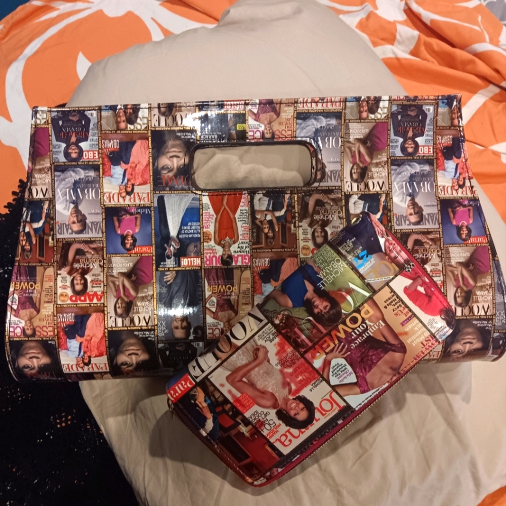 Obama purse and matching wallet